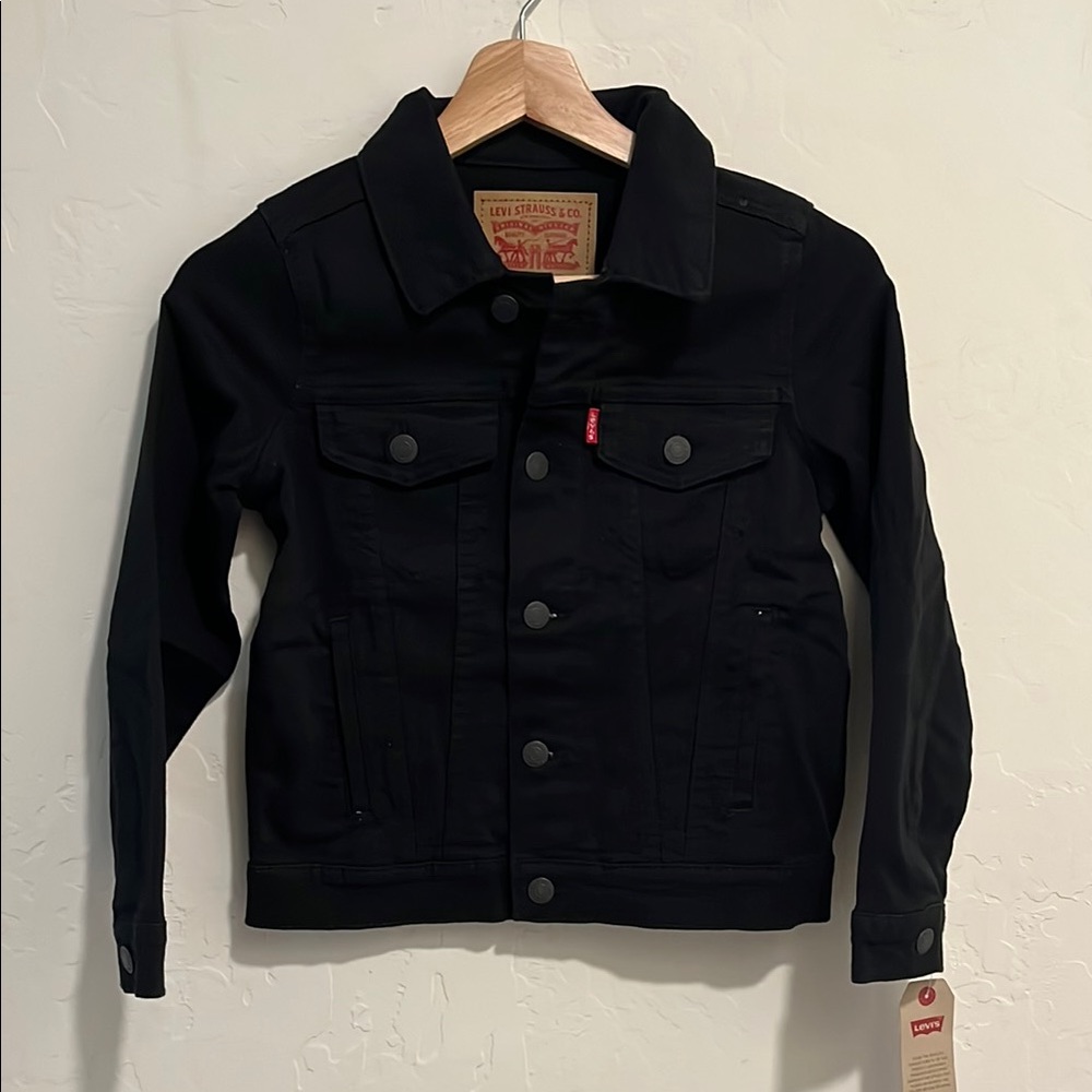 NWT Kid’s Levi's Midnight Black Denim Jacket Size Small